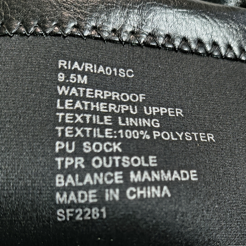 $199 New Aqua Collège Ria Lug Faux Leather Knee High Waterproof Boots - US 9.5 - Picture 8 of 8